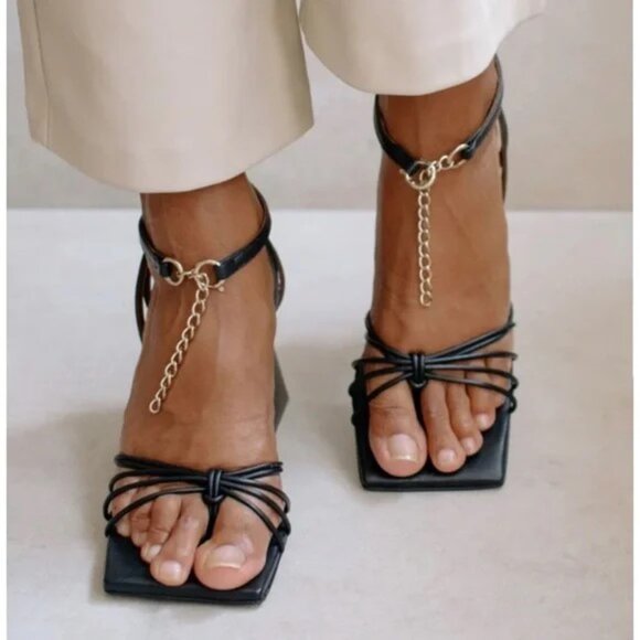 ALOHAS • Cactus Sandal in Total Black, size 39 / US 8 - Picture 2 of 9